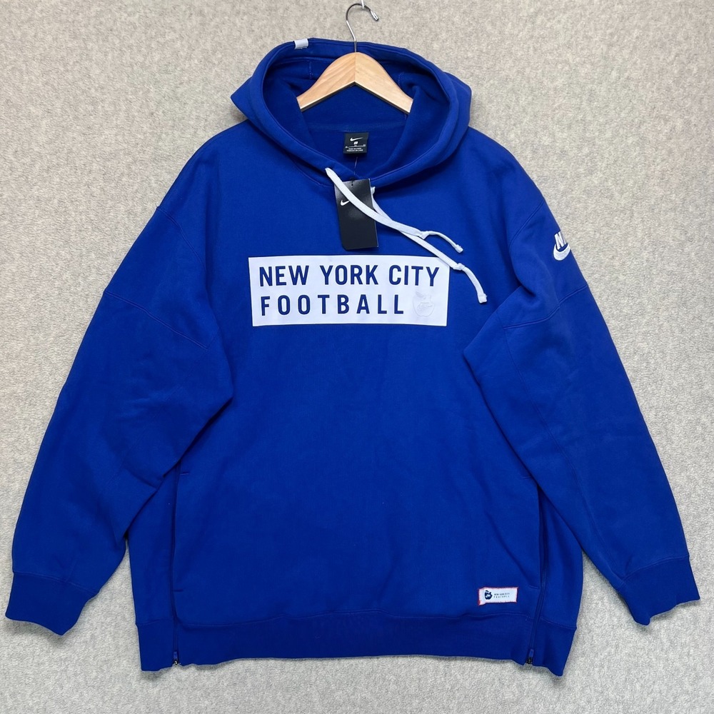 NWT Nike Unisex NYC Football Pullover Graphic Hoodie Sweatshirt AT6641-495 XL‎